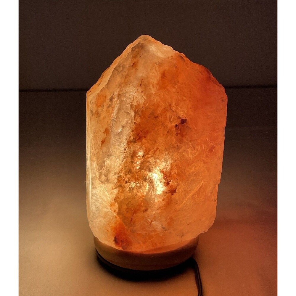 Sharper Image Himalayan Pink Salt Lamp 8 in. Tall Corded with Dimmer Switch